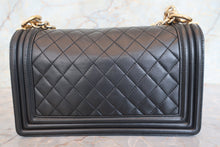 Load image into Gallery viewer, CHANEL LeBOY CHANEL chain shoulder bag Lambskin Black/Goldr hadware Shoulder bag 700090091
