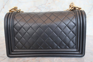 CHANEL LeBOY CHANEL chain shoulder bag Lambskin Black/Goldr hadware Shoulder bag 700090091