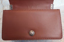 Load image into Gallery viewer, CHANEL Mini LeBOY CHANEL chain shoulder bag Lambskin Brown/Silver hadware Shoulder bag 700120025
