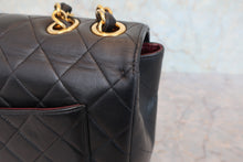 将图片加载到图库查看器，CHANEL/香奈儿 中号CF 单盖包 链条包 羊皮 Black/Gold hardware(黑色/金色金属) 肩背包 800090181
