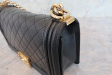 Load image into Gallery viewer, CHANEL LeBOY CHANEL chain shoulder bag Lambskin Black/Goldr hadware Shoulder bag 700090091

