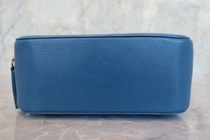 CHANEL/シャネル ココマーク2WAYバッグ ラムスキン ブルー/ゴールド金具 ショルダーバッグ 700050126