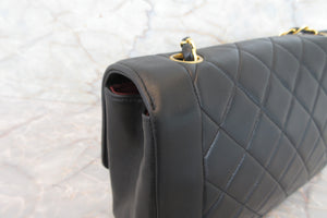 CHANEL/香奈儿 戴妃 CF 链条包 羊皮 Black/Gold hadware(黑色/金色金属) 肩背包 700060157