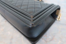 Load image into Gallery viewer, CHANEL LeBOY CHANEL chain shoulder bag Lambskin Black/Goldr hadware Shoulder bag 700090091
