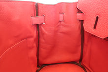 将图片加载到图库查看器，HERMES BIRKIN 30 Clemence leather Bougainvillier □N刻印 Hand bag 600080115
