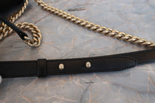 Load image into Gallery viewer, CHANEL LeBOY CHANEL chain shoulder bag Lambskin Black/Goldr hadware Shoulder bag 700090091

