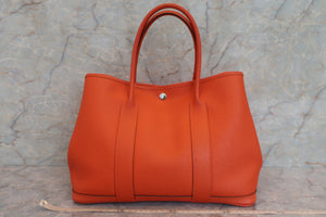 HERMES GARDEN PARTY PM Country leather Capucine T刻印  Tote bag 600040108