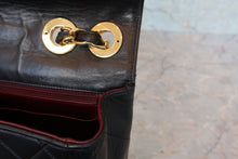 将图片加载到图库查看器，CHANEL/香奈儿 中号CF 单盖包 链条包 羊皮 Black/Gold hardware(黑色/金色金属) 肩背包 800090181
