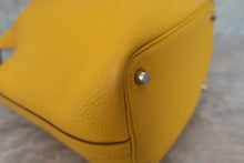 Load image into Gallery viewer, HERMES PICOTIN PM Clemence leather Jaune □G Engraving Hand bag 600070017
