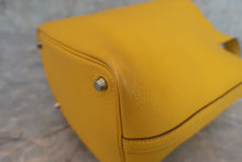 Load image into Gallery viewer, HERMES PICOTIN PM Clemence leather Jaune □G Engraving Hand bag 600070017
