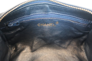 CHANEL/シャネル ココマークフリンジチェーンショルダーバッグ ラムスキン ネイビー/ゴールド金具 ショルダーバッグ 700080071