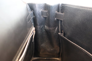 HERMES／エルメス ケリー32 ボックスカーフ ブラック □E刻印 ハンドバッグ 700070052