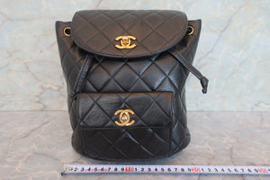 CHANEL/シャネル マトラッセチェーンリュック ラムスキン ブラック/ゴールド金具 リュック 700080063