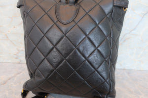 CHANEL/シャネル マトラッセチェーンリュック ラムスキン ブラック/ゴールド金具 リュック 700080063