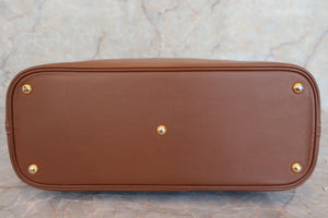 HERMES BOLIDE 35 Gulliver leather Brown 〇O Engraving Hand bag 600050092