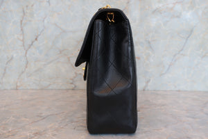 CHANEL/シャネル 中マトラッセシングルフラップチェーンショルダーバッグ ラムスキン ブラック/ゴールド金具 ショルダーバッグ 700090132