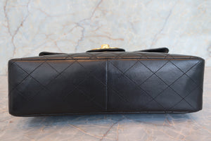 CHANEL/シャネル 中マトラッセシングルフラップチェーンショルダーバッグ ラムスキン ブラック/ゴールド金具 ショルダーバッグ 700090132