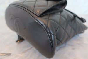 CHANEL/シャネル マトラッセチェーンリュック ラムスキン ブラック/ゴールド金具 リュック 700080063