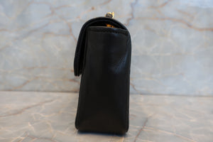 CHANEL/シャネル ミニマトラッセチェーンショルダーバッグ ラムスキン ブラック/ゴールド金具 ショルダーバッグ 700020080