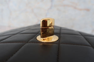 CHANEL/シャネル 中マトラッセシングルフラップチェーンショルダーバッグ ラムスキン ブラック/ゴールド金具 ショルダーバッグ 700090132