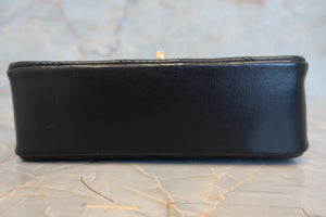 CHANEL/シャネル ミニマトラッセチェーンショルダーバッグ ラムスキン ブラック/ゴールド金具 ショルダーバッグ 700020080