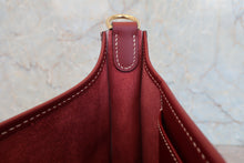 将图片加载到图库查看器，HERMES  EVELYNE1 PM Chamonix leather Rouge H □D刻印 Shoulder bag 800060212
