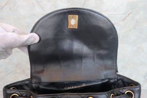 CHANEL/シャネル マトラッセチェーンリュック ラムスキン ブラック/ゴールド金具 リュック 700080063