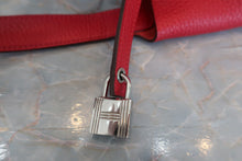 将图片加载到图库查看器，HERMES PICOTIN LOCK PM Clemence leather Rouge casaque C刻印 Hand bag 600070052
