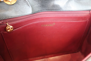 CHANEL/シャネル 中マトラッセシングルフラップチェーンショルダーバッグ ラムスキン ブラック/ゴールド金具 ショルダーバッグ 700090132