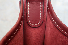 将图片加载到图库查看器，HERMES  EVELYNE1 PM Chamonix leather Rouge H □D刻印 Shoulder bag 800060212
