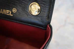 CHANEL/シャネル ミニマトラッセチェーンショルダーバッグ ラムスキン ブラック/ゴールド金具 ショルダーバッグ 700020080