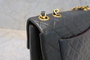 CHANEL/香奈儿 大号CF 单盖 链条包 羊皮 Black/Gold hadware(黑色/金色金属) 肩背包 600100057