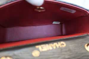 CHANEL/シャネル ミニマトラッセチェーンショルダーバッグ ラムスキン ブラック/ゴールド金具 ショルダーバッグ 700020080