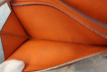 将图片加载到图库查看器，HERMES Bearn Soufflet Epsom leather Brique/Orange □P刻印 Wallet 600040115
