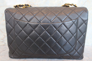 CHANEL/シャネル 中マトラッセシングルフラップチェーンショルダーバッグ ラムスキン ブラック/ゴールド金具 ショルダーバッグ 700080072