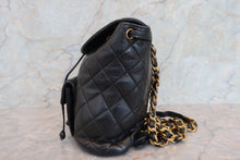 画像をギャラリービューアに読み込む, CHANEL/シャネル マトラッセチェーンリュック ラムスキン ブラック/ゴールド金具 リュック 700070030

