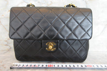 将图片加载到图库查看器，CHANEL/香奈儿 迷你CF 单盖 链条包 羊皮 Black/Gold hadware(黑色/金色金属) 肩背包 700060145
