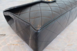 CHANEL/シャネル 中マトラッセシングルフラップチェーンショルダーバッグ ラムスキン ブラック/ゴールド金具 ショルダーバッグ 700080072
