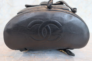 CHANEL/シャネル マトラッセチェーンリュック ラムスキン ブラック/ゴールド金具 リュック 700070030