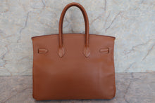 Load image into Gallery viewer, HERMES BIRKIN 35 Graine Couchevel leather Gold □C Engraving Hand bag 600080079
