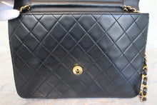 将图片加载到图库查看器，CHANEL/香奈儿 CF 按压锁 链条包 羊皮 Black/Gold hardware(黑色/金色金属) 肩背包 800090169
