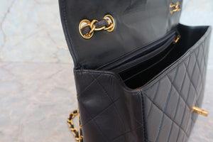 CHANEL/シャネル 中マトラッセシングルフラップチェーンショルダーバッグ ラムスキン ブラック/ゴールド金具 ショルダーバッグ 700080072