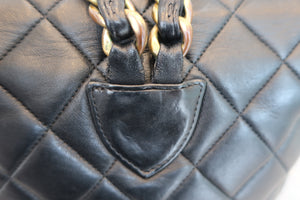 CHANEL/シャネル マトラッセチェーンリュック ラムスキン ブラック/ゴールド金具 リュック 700070030