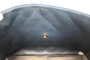 CHANEL/シャネル 中マトラッセシングルフラップチェーンショルダーバッグ ラムスキン ブラック/ゴールド金具 ショルダーバッグ 700080072