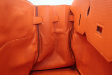 画像をギャラリービューアに読み込む, HERMES／エルメス バーキン35 トゴ オレンジ □E刻印 ハンドバッグ 800010047
