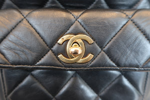 CHANEL/シャネル マトラッセチェーンリュック ラムスキン ブラック/ゴールド金具 リュック 700070030