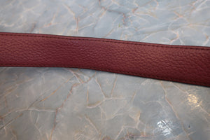 HERMES LINDY 30 Clemence leather Bois de rose □O Engraving Shoulder bag 700090129