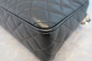 CHANEL/シャネル マトラッセフリンジチェーンショルダーバッグ キャビアスキン ブラック/ゴールド金具 ショルダーバッグ 700040061