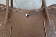 将图片加载到图库查看器，HERMES  GARDEN PARTY PM Negonda leather Etoupe gray □O刻印 Tote bag 600120143
