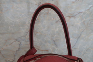 HERMES LINDY 30 Clemence leather Bois de rose □O Engraving Shoulder bag 700090129